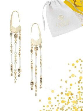 Kendra Scott Gold Corza Statement Earrings